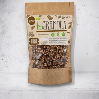 Granola z kakao bez dodatków cukrów bezglutenowa