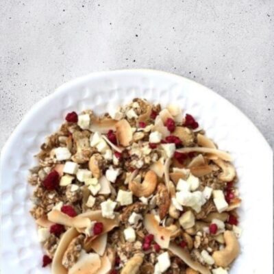 Granola owsiana malina i banan